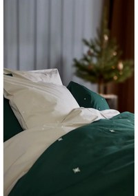 Béžové obliečky na jednolôžko z bavlneného perkálu 140x200 cm Christmas Fable – JUNA