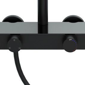 Rea Creo, sprchový set s funkciou bidetovej spŕšky, čierna matná, REA-P0360