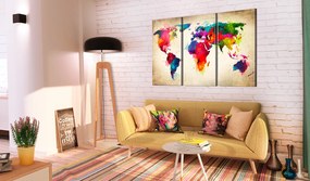 Artgeist Obraz - World in opalescent shades Veľkosť: 60x40, Verzia: Na talianskom plátne