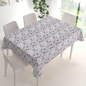 Biante Dekoračný obdĺžnikový obrus PML-032 Designové kvety na sivom 60x100 cm