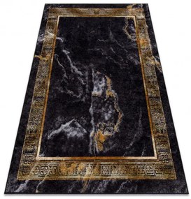 Dywany Łuszczów Kusový koberec Miro 51278.809 Marble black/gold - 160x220 cm