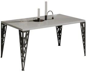 Konferenčný stolík Monza 100 biela lesklá