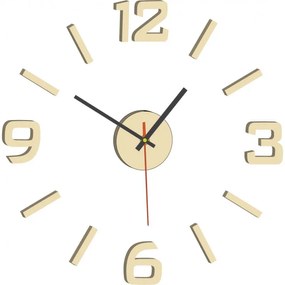 Nalepovacie nástenné hodiny z akrylu – moderné 3D plexi hodiny | SENTOP X0089