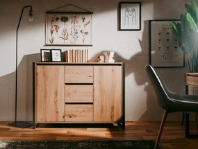 Komoda so zásuvkami Denver, dub artisan/antracit