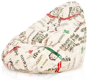 Sedací vak DROP XXL coffee