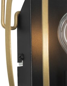 Dizajnová nástenná lampa mosadz 39 cm - Johanna