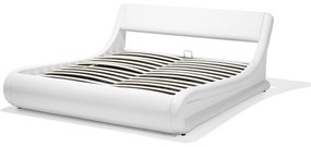 Manželská posteľ 160 cm AVENUE (s roštom a úl. priestorom) (biela). Vlastná spoľahlivá doprava až k Vám domov. 1007122