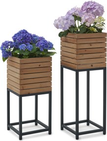 Stĺpovité kvetináče »Elin«, 2 ks