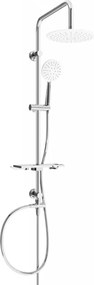 Mexen sprchový set T67 s hornou hlavicou 23cm, chróm/biela, 798676793-00