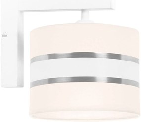 Nástenné svietidlo Elegance, 1x textilné tienidlo (výber z 5 farieb), (výber z 3 farieb konštrukcie), s