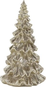 Elegantný vianočný champagne stromček s trblietkami Glitt Forest - 13*25 cm