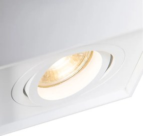 Inteligentný reflektor biely Vrátane WiFi GU10 Nastaviteľný - Quadro 1 Up