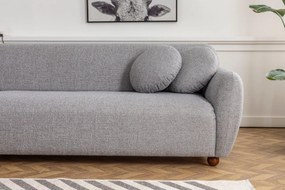 Rohová sedací souprava Eddy 273 cm světle šedá levá