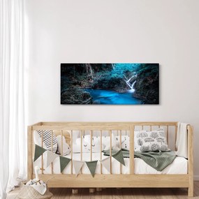 Obraz - Magická noc v tropickom lese (120x50 cm)