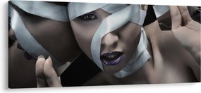 Obraz ženy so stuhou (120x50 cm)