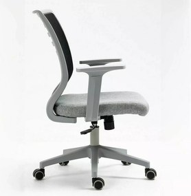 SI Otočná stolička Q-320 čierna - sivá