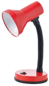 ACA DECOR Retro stolná lampa PAVLOVA, červená farba