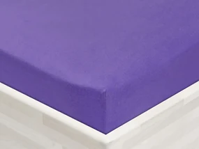 Jersey napínacie prestieradlo JR-013 Fialové 90 x 220 - výška 20 cm