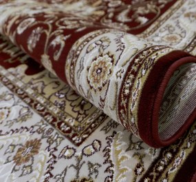 Koberec Shahrazad 4800 RED – červeno-béžový vzorovaný obdĺžnik Rozmer: 80x150 cm