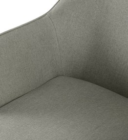 Jedálenská stolička Luena látka - svetlosivá