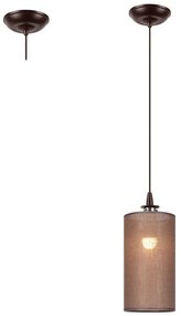 LED Luster na lanku NOEL MINI 1xE27/60W/230V hnedá