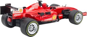 LEAN Toys Diaľkovo ovládané pretekárske auto RC s volantom, svetlami a zvukmi, mierka 1:12, červené