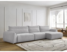Svetlosivá rohová pohovka Aden – Bobochic Paris