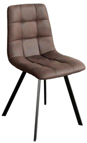 IDEA nábytok Jedálenská stolička BERGEN hnedé mikrovlákno