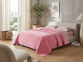 Zamatový prehoz na posteľ ASTRALIA, ružový Rozmer: 170 x 210 cm