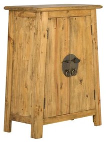 furniture-nabytek.cz - Masívna skrinka do kúpeľne Rangún z recyklovanej borovice, lakovaná, hnedá