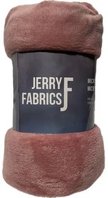JERRY FABRICS -  JERRY FABRICS Deka microflanel super soft Staroružová Polyester, 150/200 cm