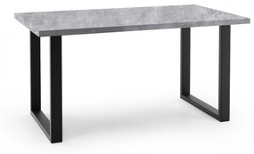 Rozkladací jedálenský stôl BOWEN šedý betón Rozmer stola: 120/220x80cm