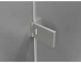 Mexen Lunar-F L, sprchový kút pravý 80 x 80 cm, 8mm číre sklo, oceľový profil, 836L-080-080-97-00-P