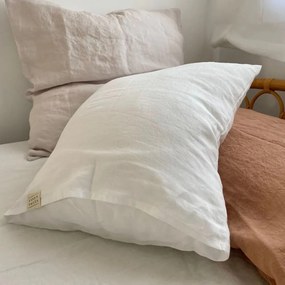 Ľanová obliečka na vankúš 80x80 cm White – Linen Tales