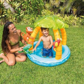 INTEX Detský bazén so strieškou Tropický ostrov
