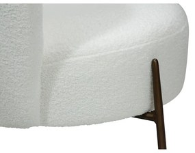 Biele kreslo z textílie buklé Orbit – DAN-FORM Denmark