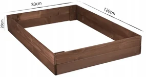 Vyvýšený záhon 120x80x20 IMPREGNOVANÝ