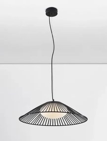 LED čierny moderný luster Brume 60