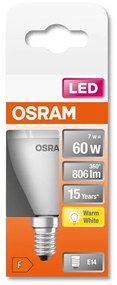 LED žiarovka E14 P45 7W = 60W 806lm 2700K Warm 200° OSRAM STAR