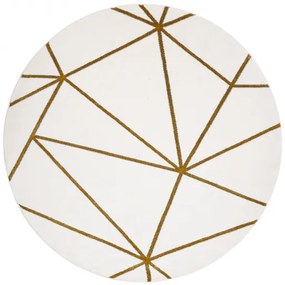 Koberec okrúhly EMERALD exkluzív 1013 glamour, krém / zlato