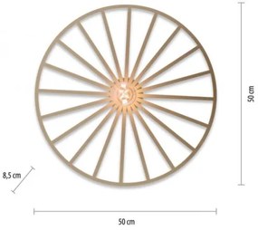 JUST LIGHT. 15636-60 - Stropné svietidlo SPIKE 1xE27/40W/230V pr. 50 cm mosadz