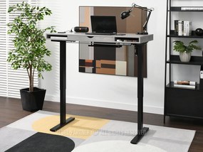 PC stolík Osto 120 (betón + biela). Vlastná spoľahlivá doprava až k Vám domov. 1109822