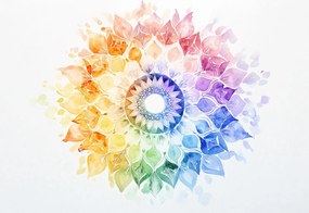 Fototapeta - Dúhová mandala (147x102 cm)
