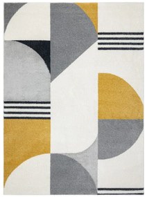 Koberec FUSION 1327 biely / tmavosivý