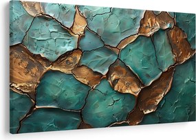 Obraz - Zeleno-zlatá maľba (90x60 cm)