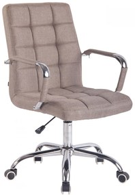 Design-Shop Kancelárska stolička Deli - látka - Sivo-hnedá (Taupe)