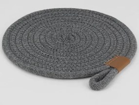 Podložka pod hrniec LifeStyle 20 cm, tmavo šedá bavlna%