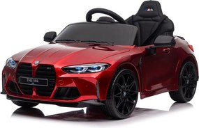 LEAN CARS BMW M4 Červené batériové auto, lakované