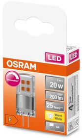 LED žiarovka G4 s päticou 2W = 20W 200lm 2700K Warm 320° OSRAM Star stmievateľná