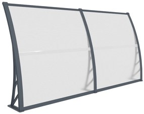 Hliníkový vchodový prístrešok BestBerg BBDA-J20 / 100 x 200 cm / sivý